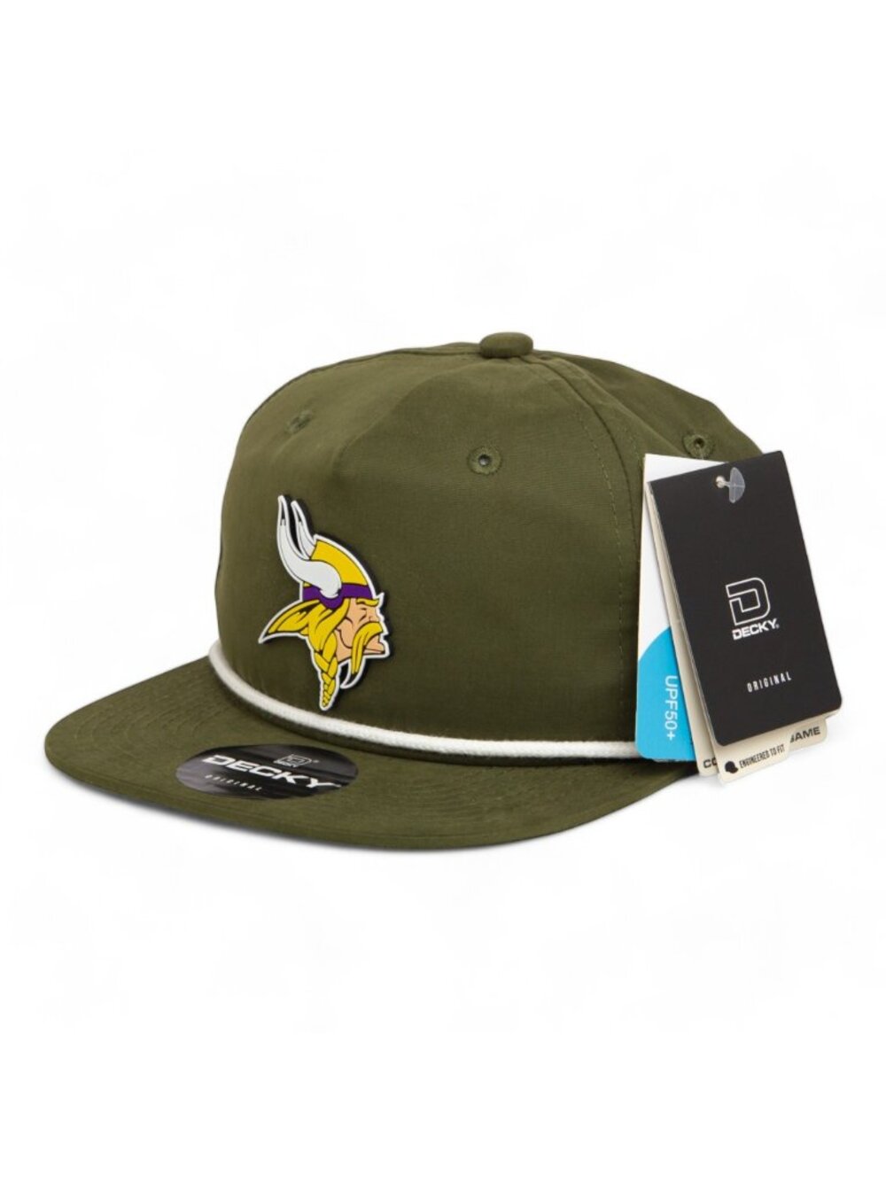 Minnesota Vikings 3D Classic Rope Hat- Olive/ White